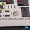 KELIK K72158 AVRO LANCASTER B.III - interior 3D decals for Airfix kit 1/72